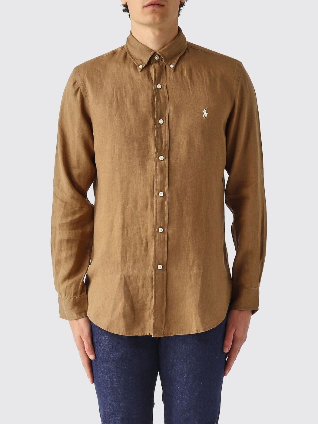 ポロ ラルフ 置き目レン POLO RALPH LAUREN プルオーバー メンズ 赤銅色 Shirts 710966294 Brown 関税 貨物輸送無料 2026SS gi