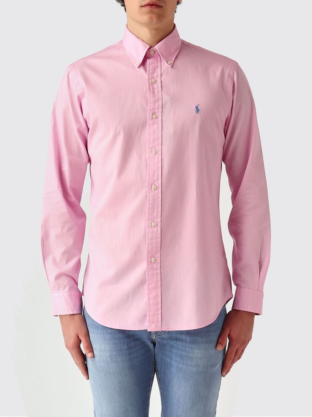 ポロ ラルフ 置き目レン POLO RALPH LAUREN プルオーバー メンズ さくら色 Shirts 710B20512 Pink 関税 貨物輸送無料 2026SS gi