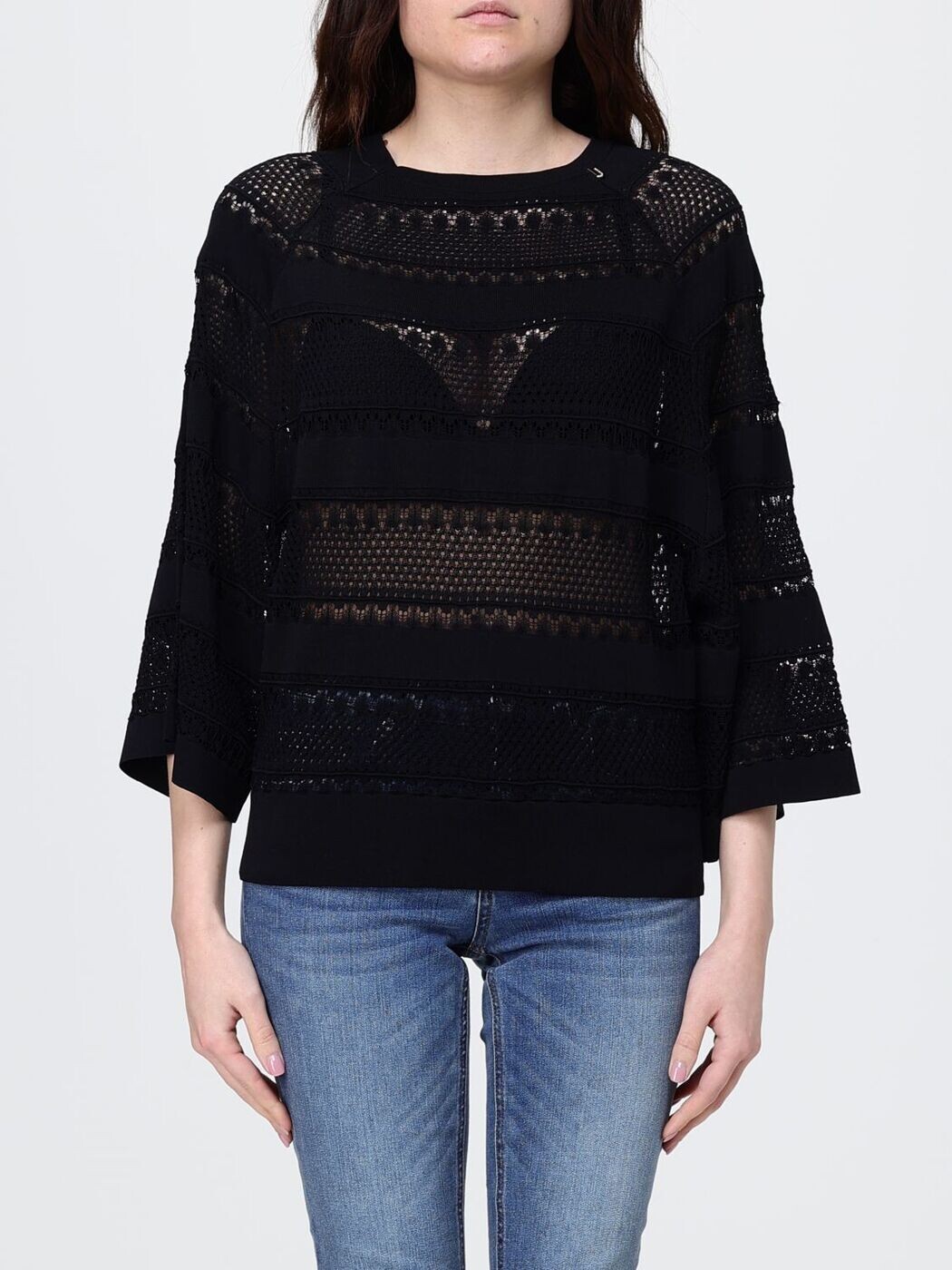 リュー ジョー LIU JO セーター ニットウェア レディース ブラック Knitwear CA6353MS55N Black 関税 送料無料 2026SS gi｜BRANDSHOP「il Tesoro」