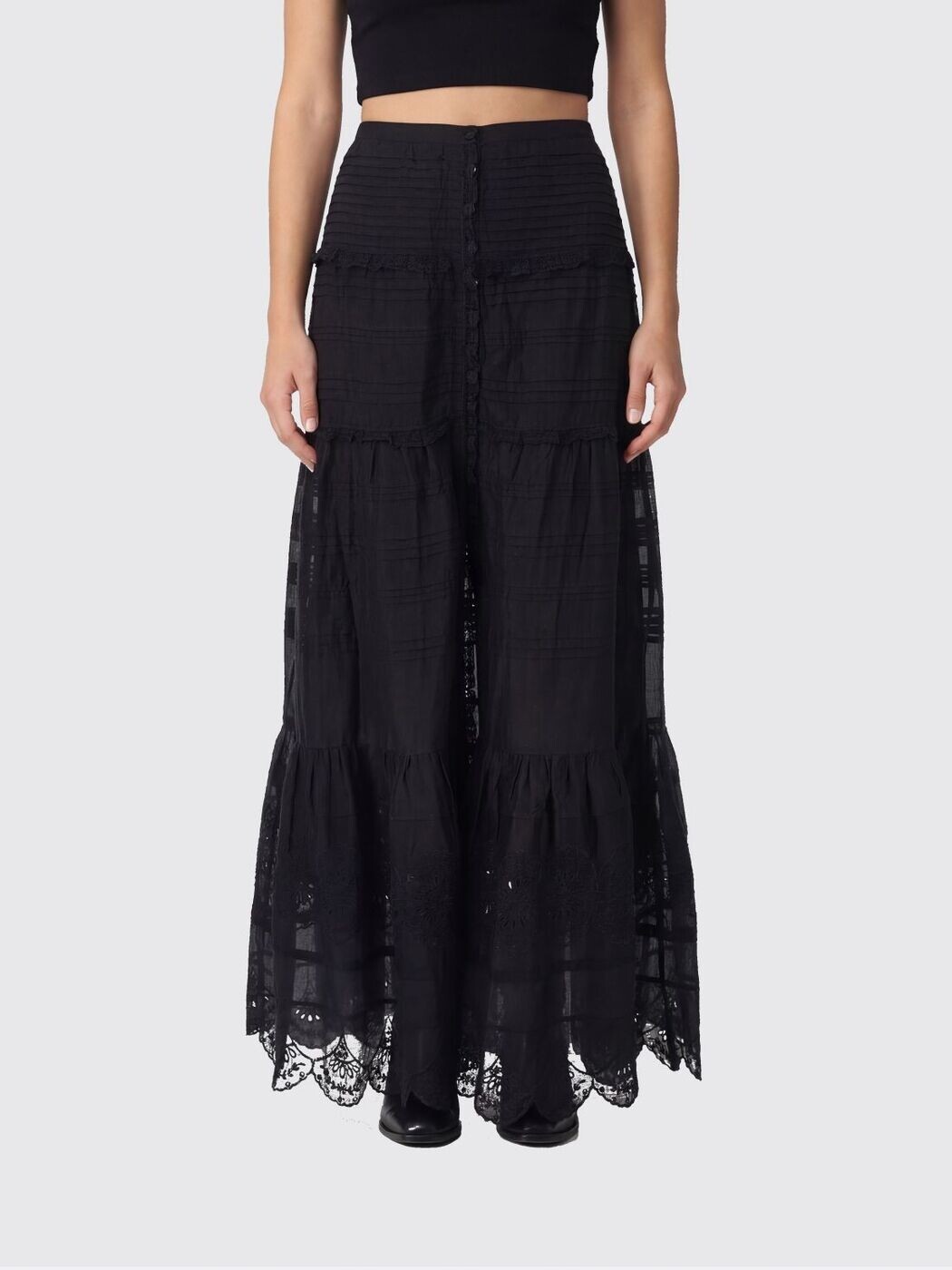 イザベル マラン エトワール ISABEL MARANT ETOILE スカート レディース ブラック Skirts JU0446FAD1J05E Black 関税 送料無料 2026SS gi｜BRANDSHOP「il Tesoro」 65,725円