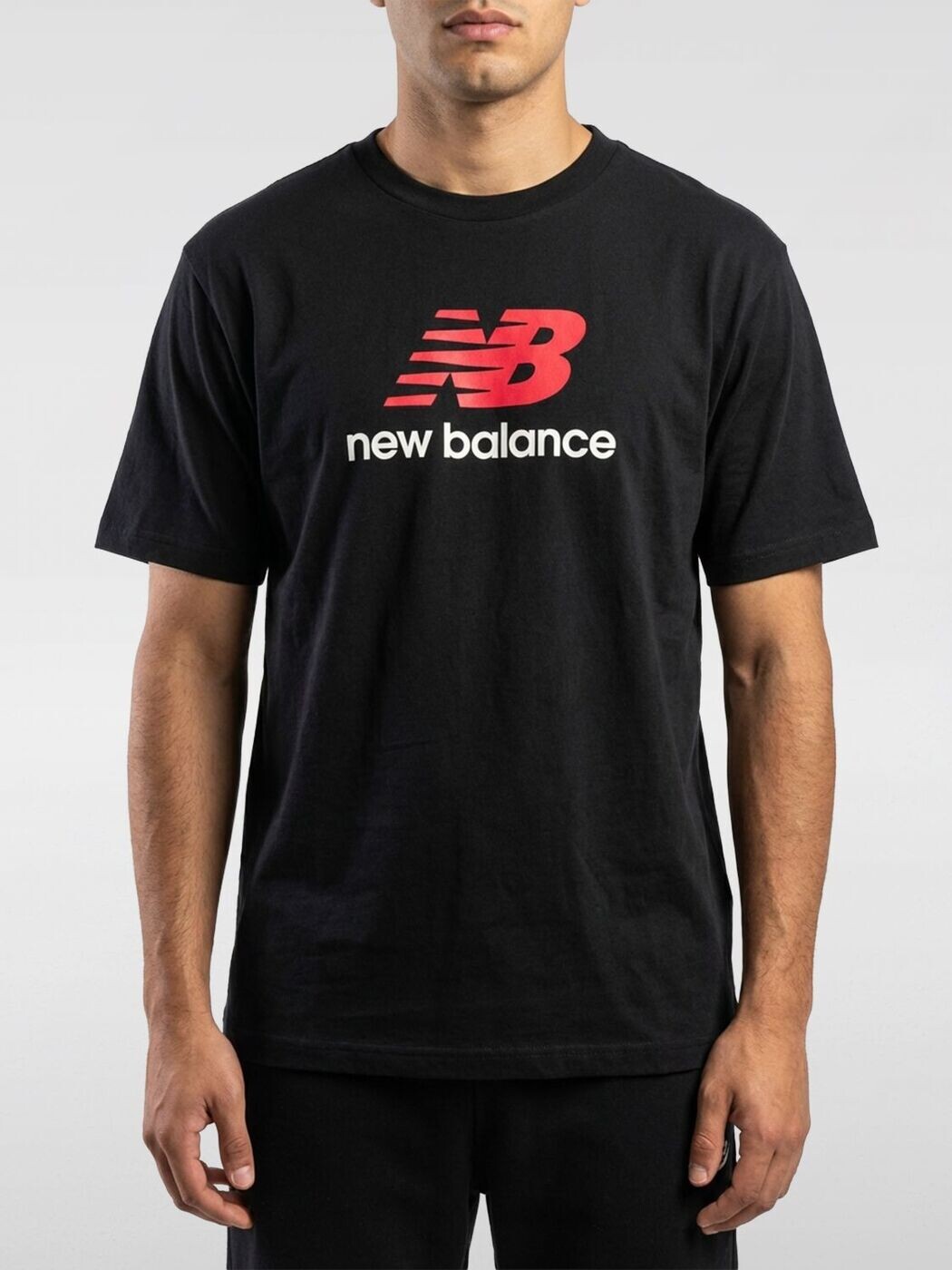 ニュー平衡にする NEW BALANCE プルオーバー メンズ 黒いこと T-shirts MT51500BK ~ 関税 貨物輸送無料 2026SS gi