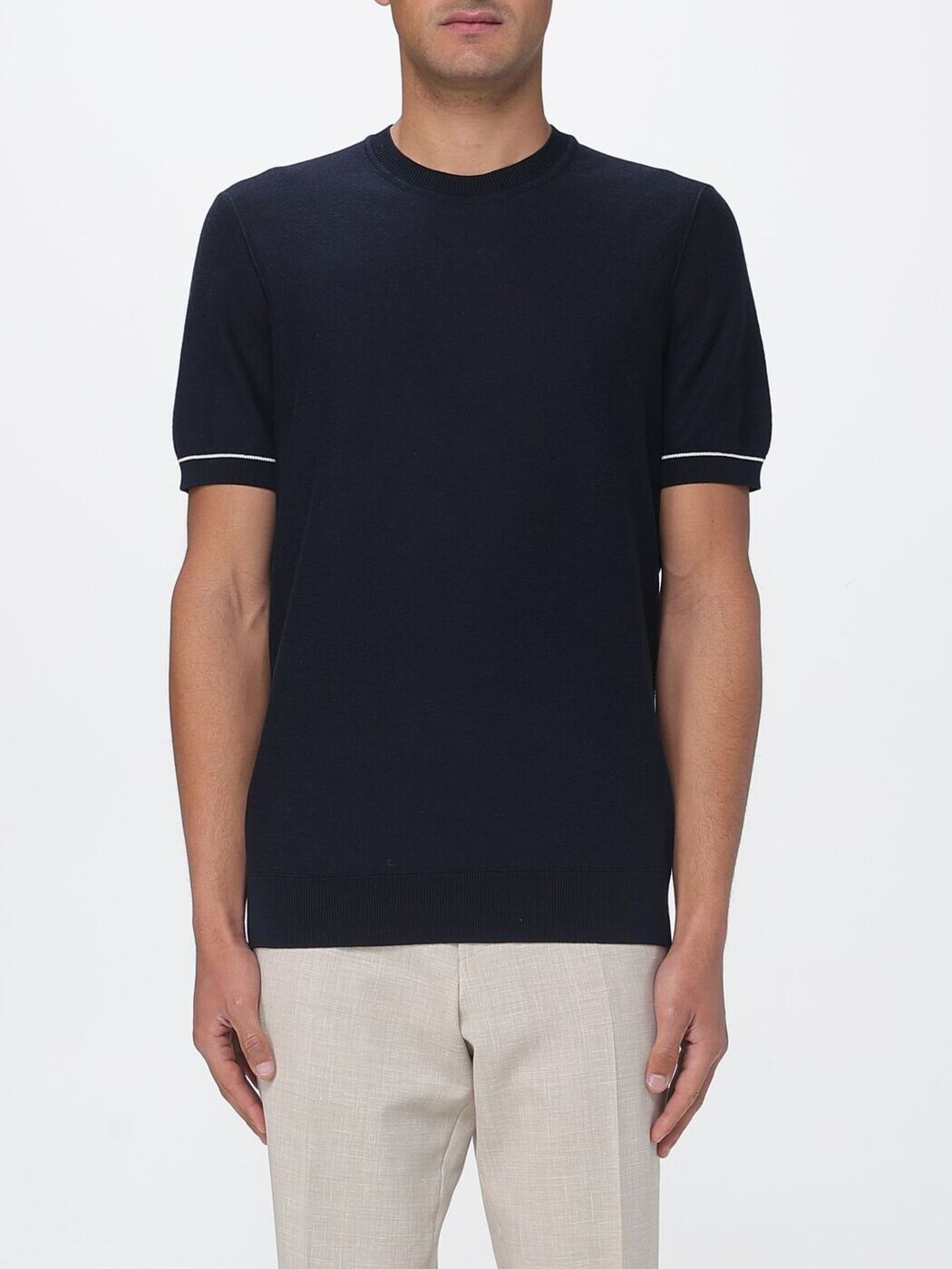 雇い主 BOSS プルオーバー 編み物御召しもの メンズ 青味 Knitwear 50560482 Blue 関税 貨物輸送無料 2026SS gi