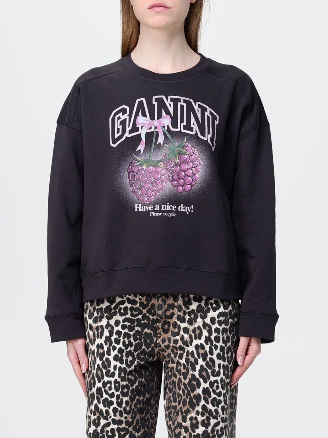 ガニー GANNI 調教師 レディース 黒いこと Sweatshirts A1060076 関税 貨物輸送無料 2026SS gi