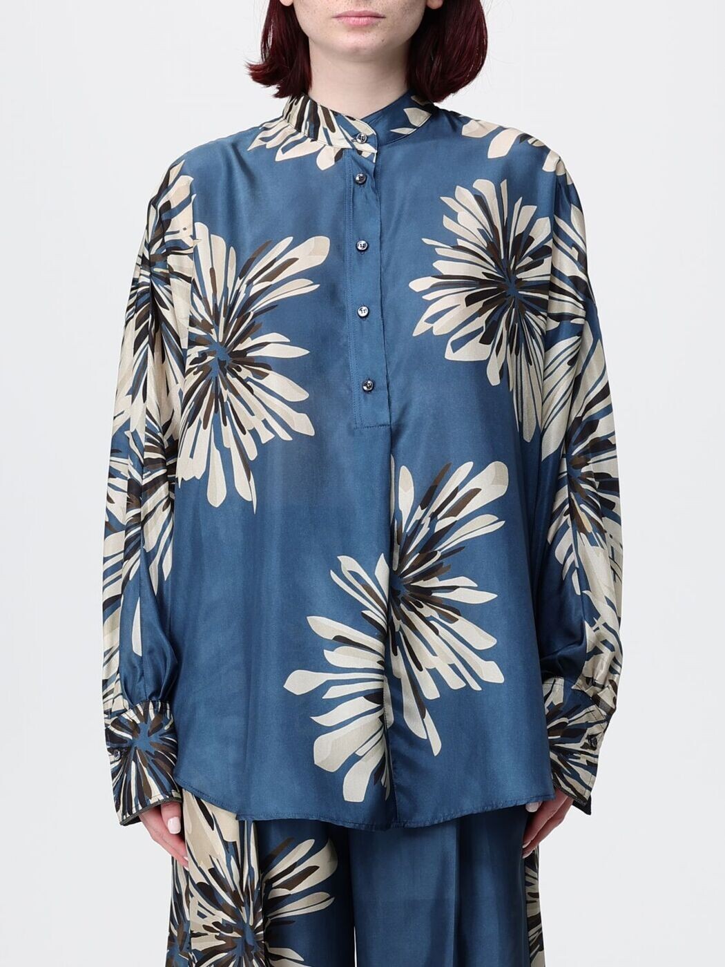 ブルネロクチネリ BRUNELLO CUCINELLI プルオーバー レディース 青碧 Shirts MQ967RH201 関税 貨物輸送無料 2026SS gi