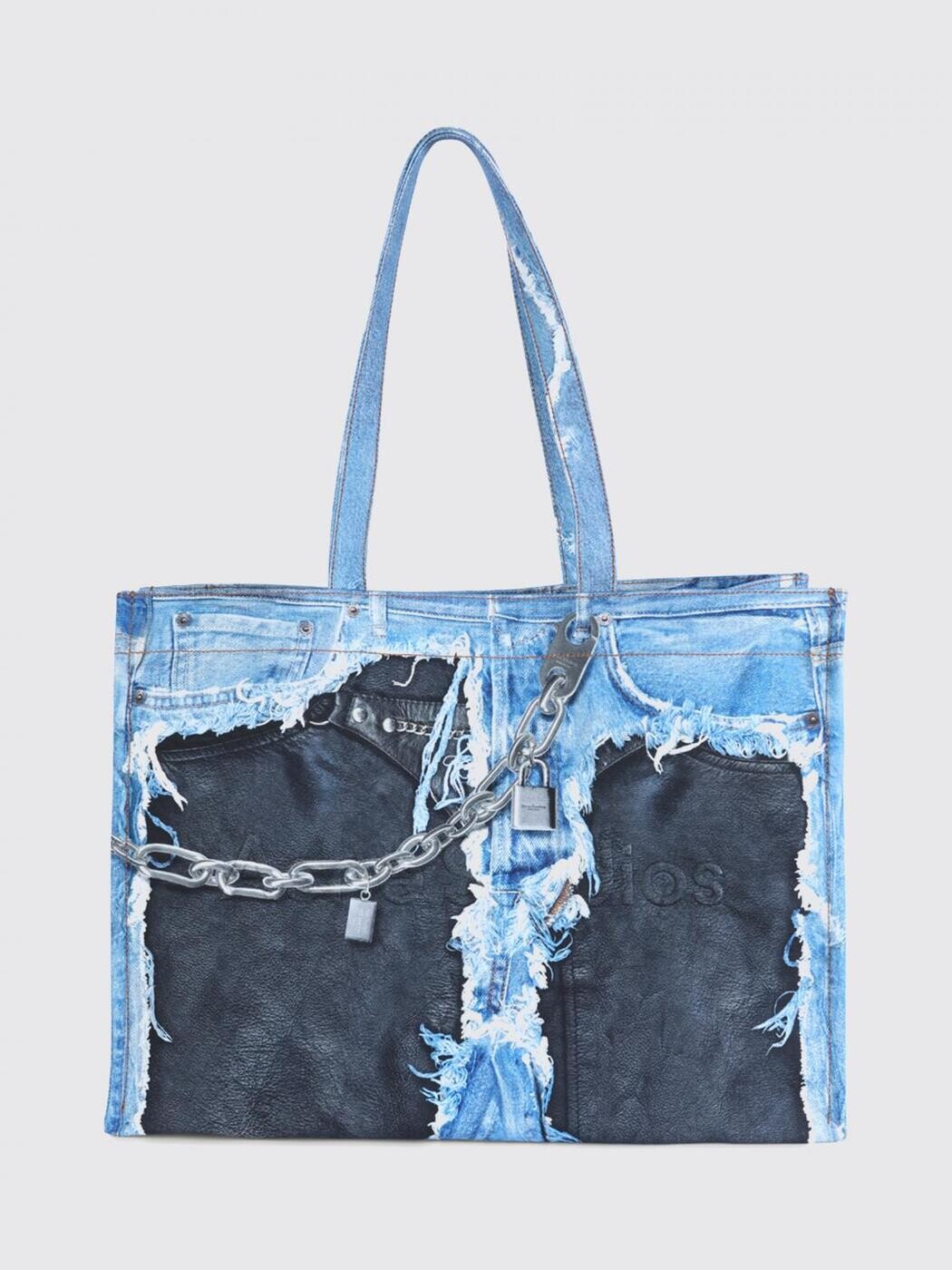 アクネ ストゥディオズ ACNE STUDIOS トートバッグ レディース ブルー Tote bags C10270 関税 送料無料 2026SS gi