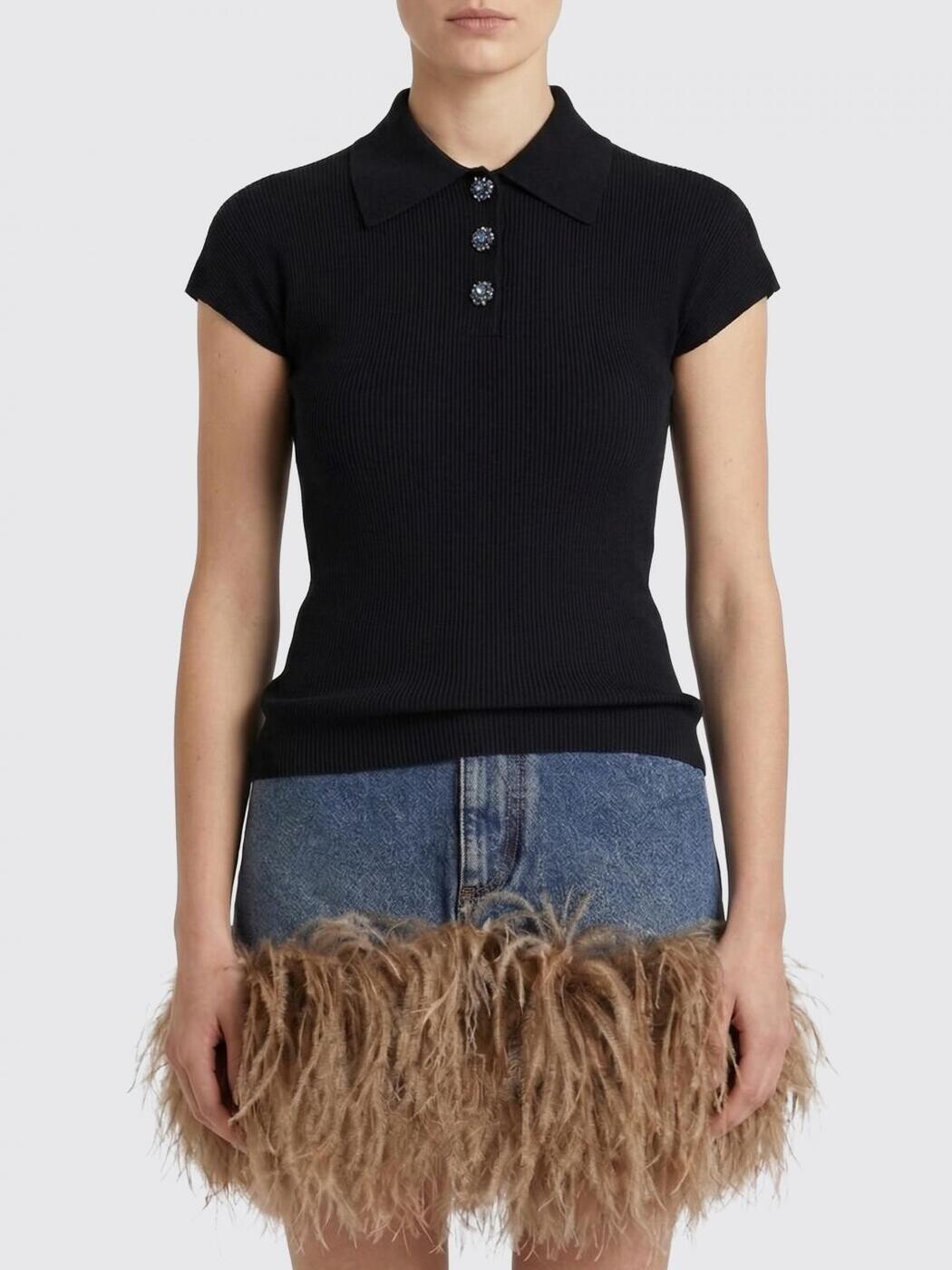 ドルチェ\u0026ガッバーナ DOLCE\u0026GABBANA スポーツシャツ レディース 黒いこと Polo FXZ41ZJFMHG 関税 貨物輸送無料 2026SS gi