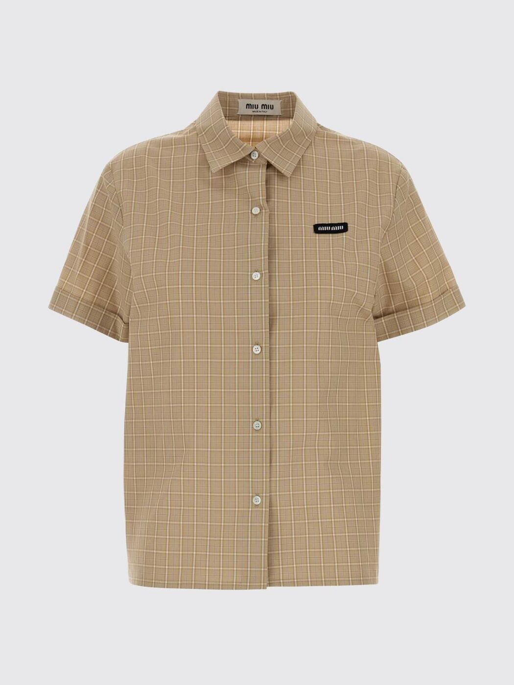 ミュウ ミュウ MIU MIU シャツ レディース ホワイト Shirts MK1933SOOO183A White 関税 送料無料 2026SS gi｜BRANDSHOP「il Tesoro」