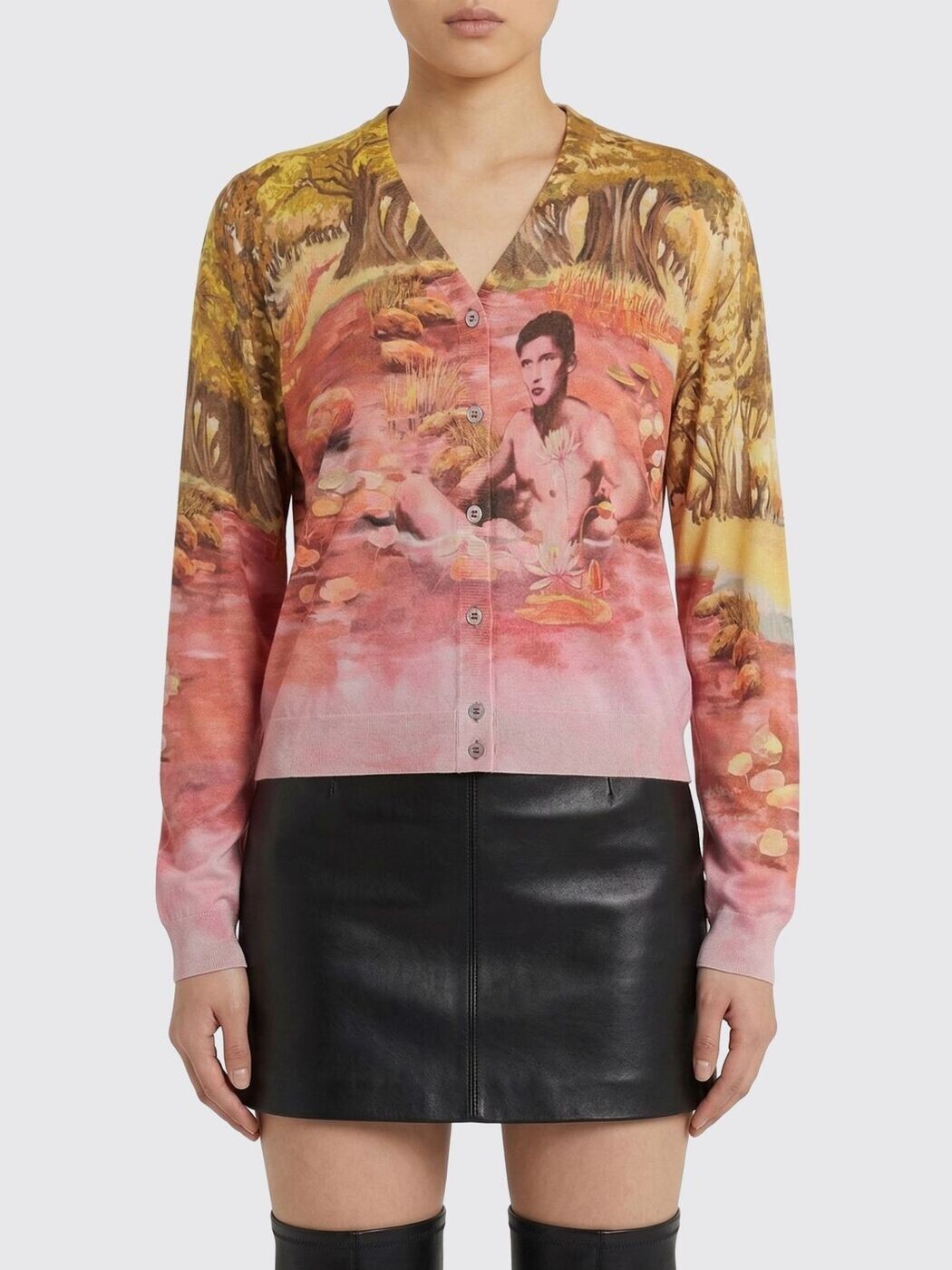 ヴェルサーチ VERSACE プルオーバー 編み物御召しもの レディース マルチ色つや Knitwear 10242361A17877 関税 貨物輸送無料 2026SS gi