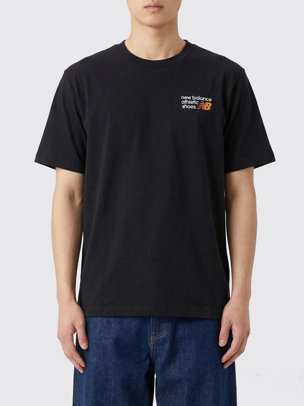 ニュー平衡にする NEW BALANCE プルオーバー メンズ 黒いこと T-shirts MT41908BK ~ 関税 貨物輸送無料 2026SS gi