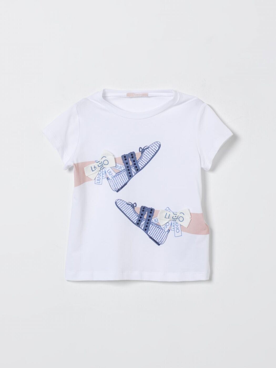 リュー ジョ― LIU JO ロング捩りプルオーバー プルオーバー ガールズ 白いこと Long sleeve t-shirts KA6027JS003 関税 貨物輸送無料 2026SS gi