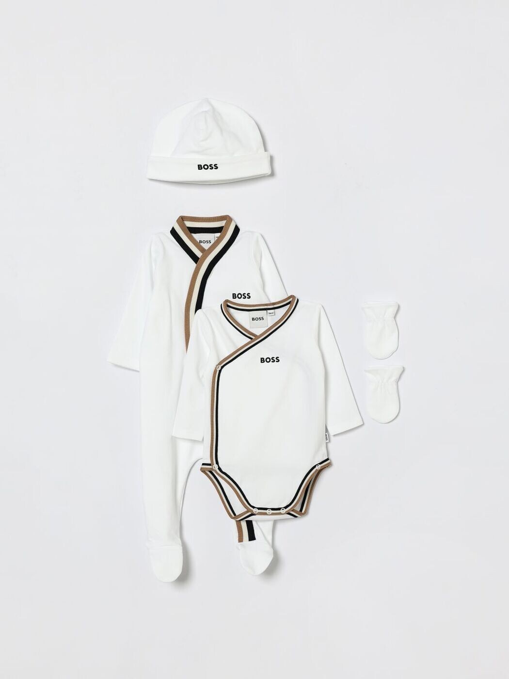 ボスキッズウェア BOSS KIDSWEAR トラックスーツ　セットアップ ベビーウェア ベビーユニセックス ホワイト Tracksuits J53055 White 関税 送料無料 2026SS gi｜BRANDSHOP「il Tesoro」