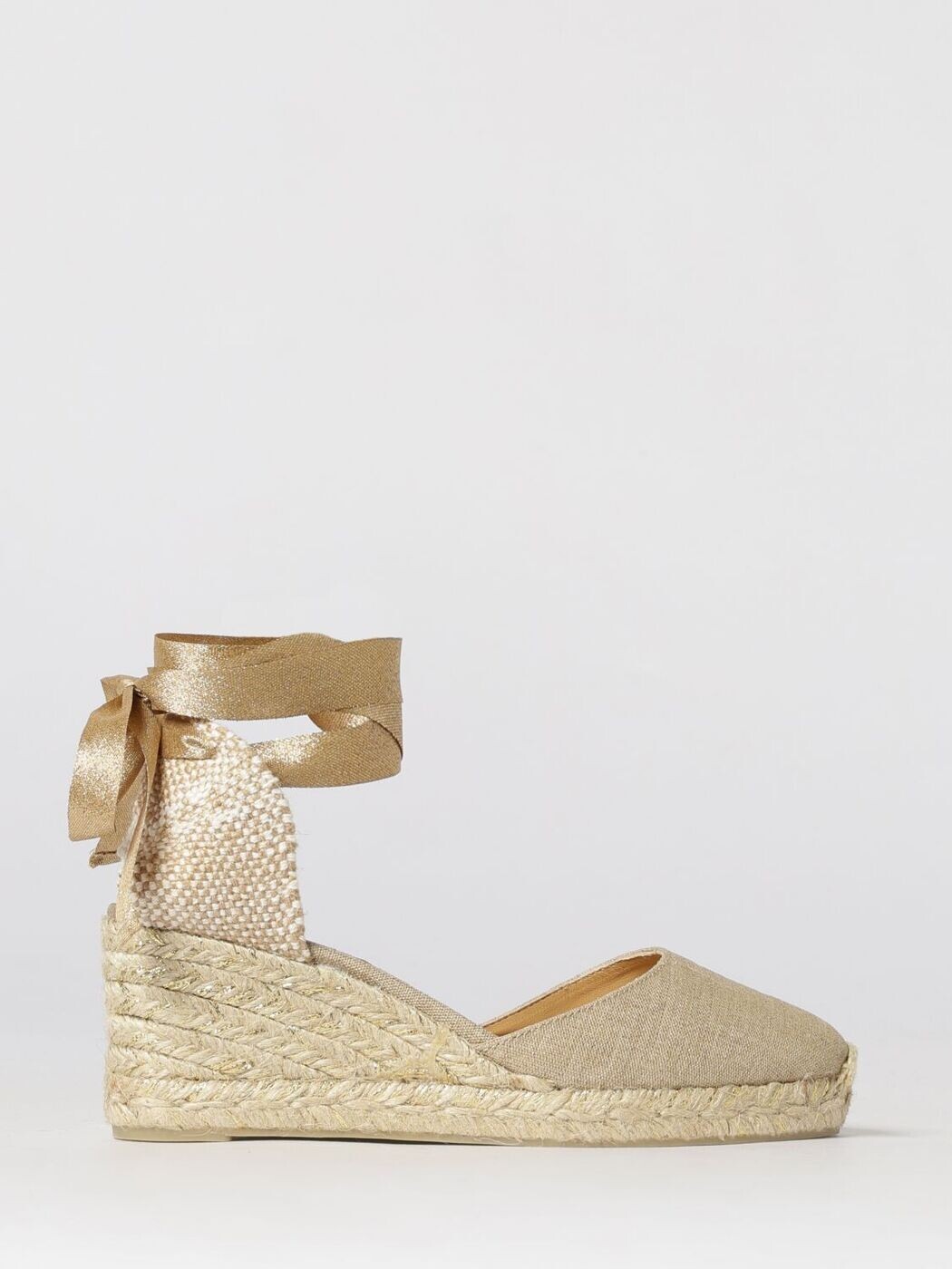 カスタニエール CASTANER 滑っこいシューズ 滑っこいシューズ レディース ゴールド Flat Shoes 026159 関税 貨物輸送無料 2026SS gi
