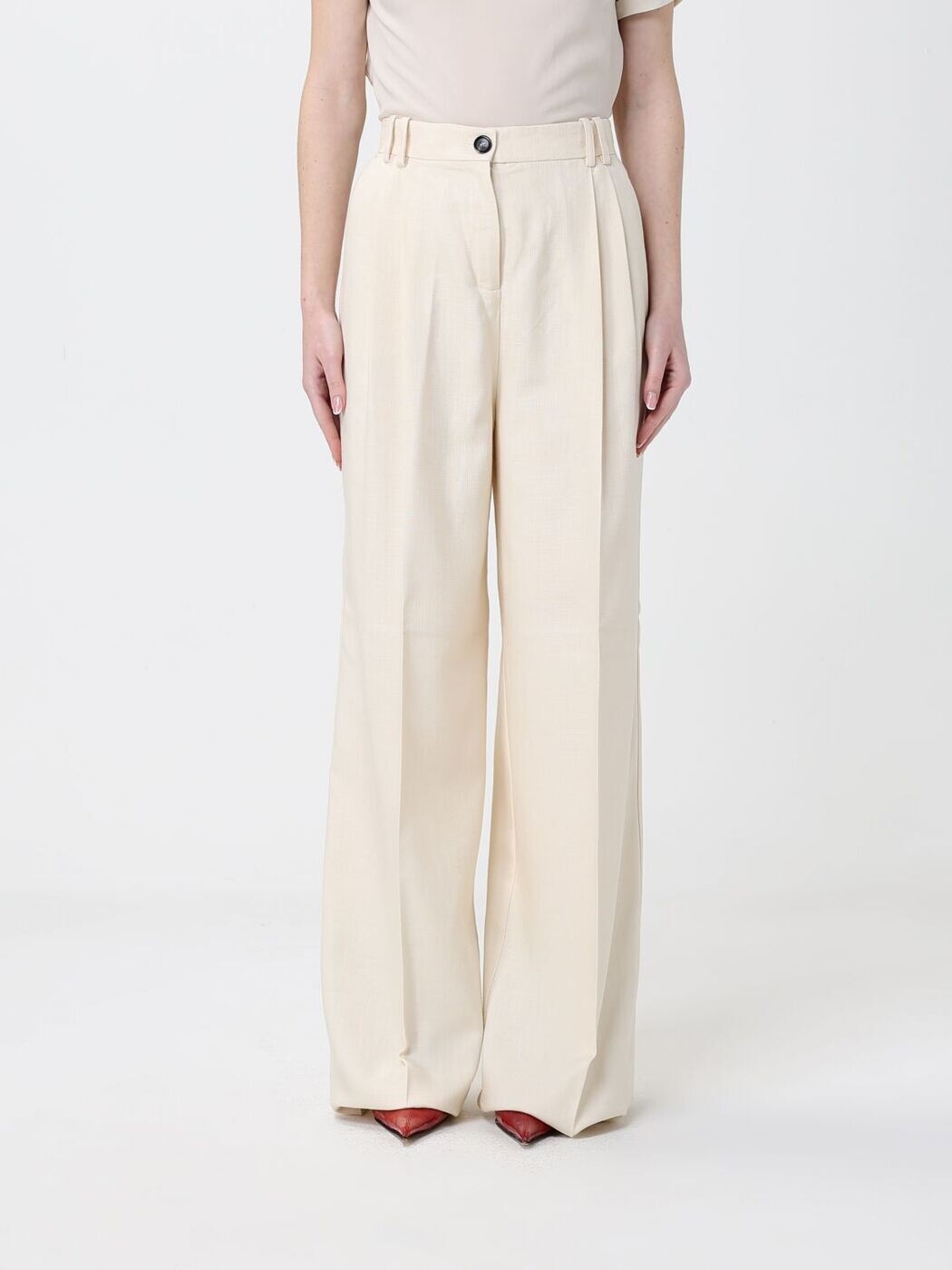 ピンコ PINKO ズボン パンツ レディース ホワイト Trousers 106918A2W6 White 関税 送料無料 2026SS gi|BRANDSHOP「il Tesoro」