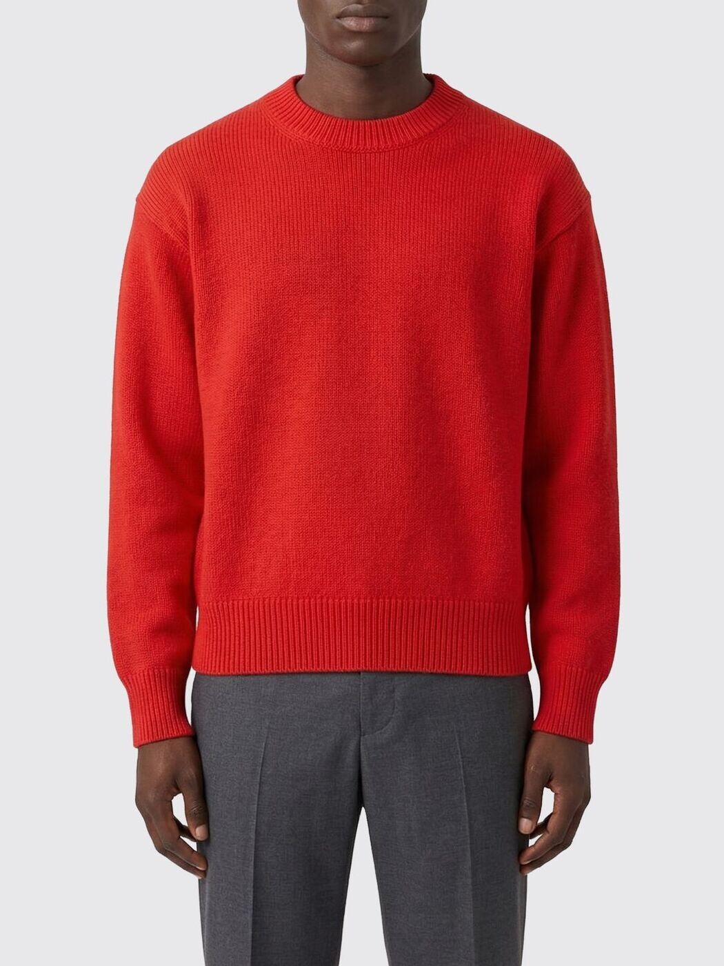 内鰓 サンダー JIL SANDER ティーシャツ 編み物御召しもの メンズ 赤いこと Knitwear J22GP0279J15474 関税 貨物輸送無料 2026SS gi
