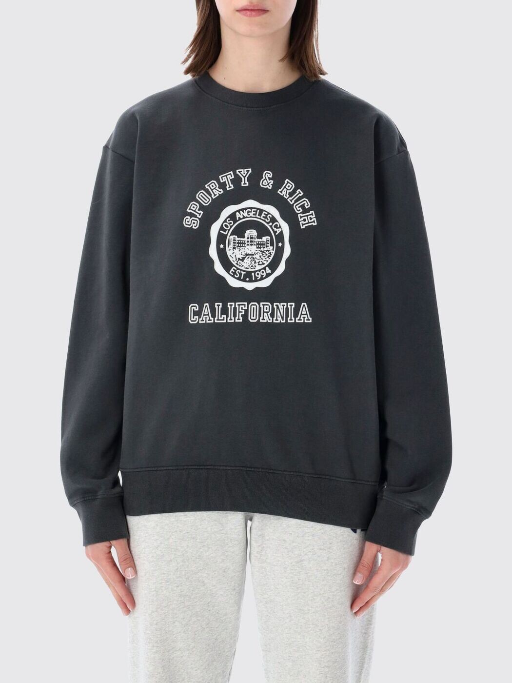 スポーティアンドリッチ SPORTY RICH 調教師 レディース 黒いこと Sweatshirts ST07164508BA02 関税 貨物輸送無料 2026SS gi