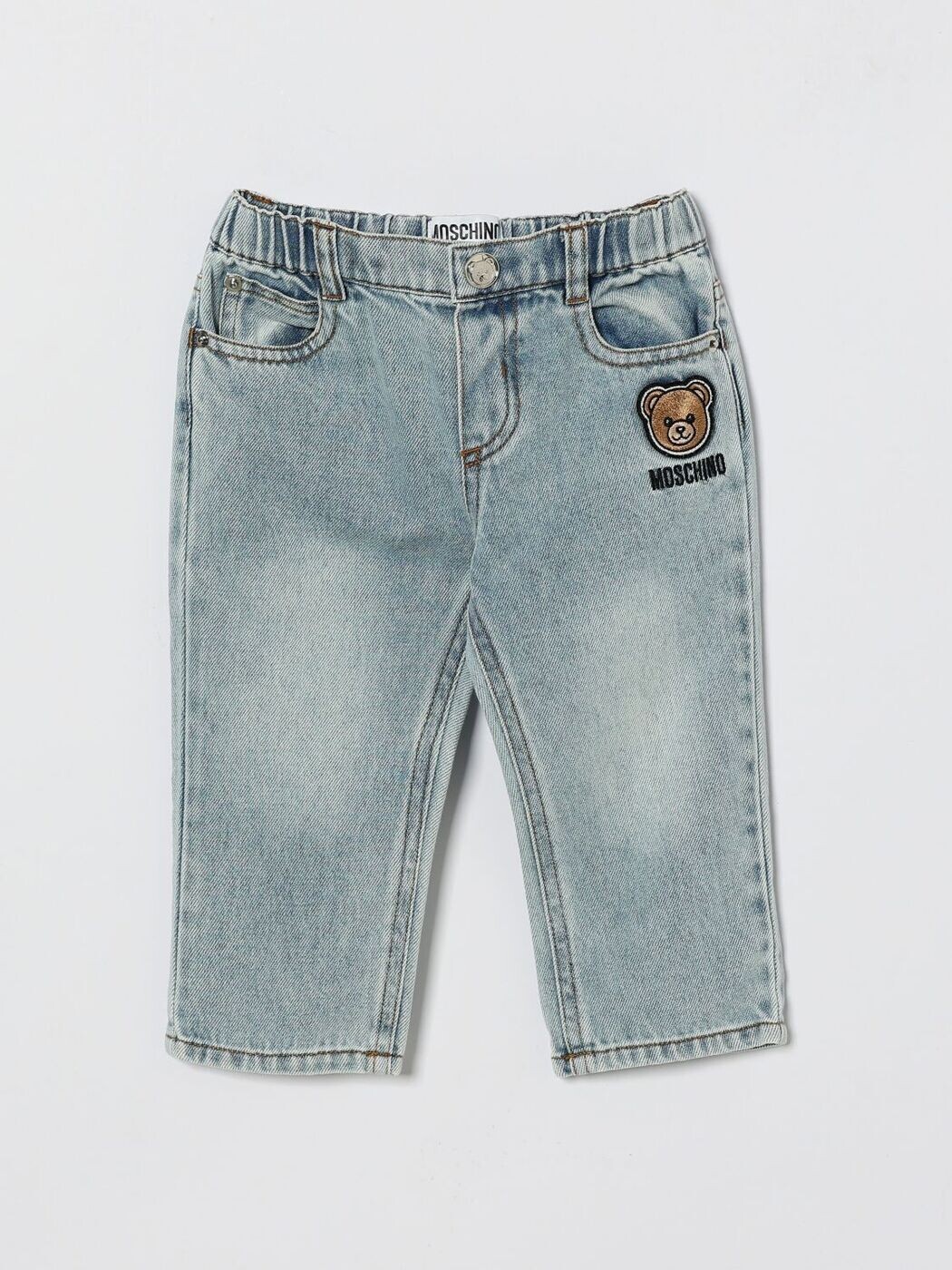 モスキーノ MOSCHINO レギュラーフィットジーンズ デニム ボーイズ ブルー Regular fit jeans MUP05TL0E34 Denim 関税 送料無料 2026SS gi|BRANDSHOP「il Tesoro」