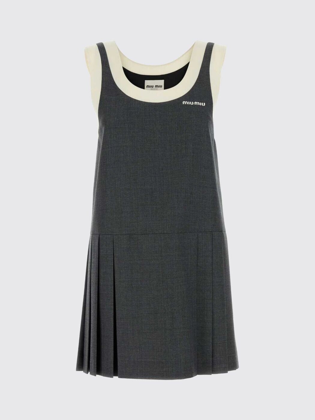 ミュウ ミュウ MIU MIU 衣裳 御召しもの レディース 薄墨色 Dresses MF5647SOOO11RF 関税 貨物輸送無料 2026SS gi