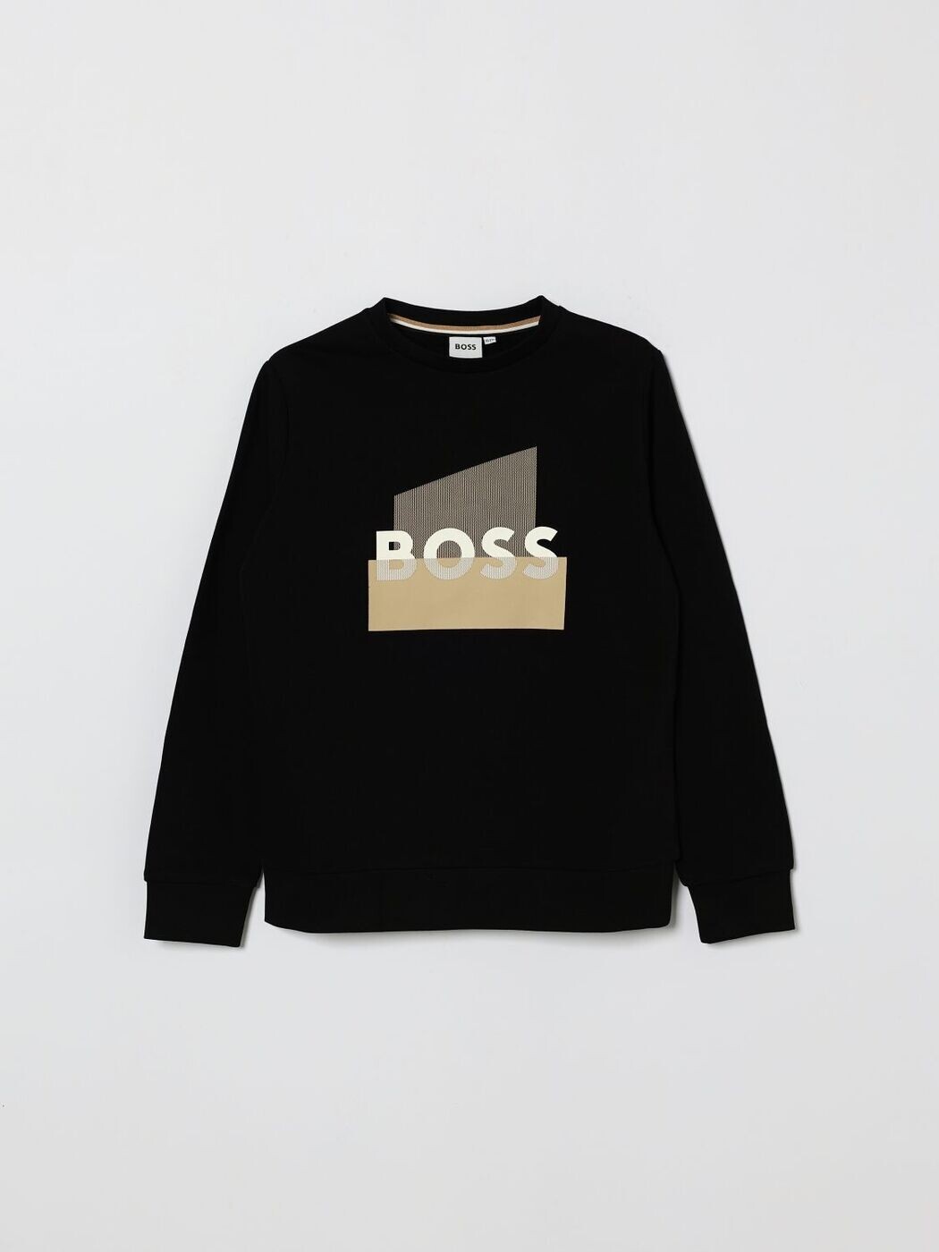 ヒューゴ 主任者 HUGO BOSS クルーネックジャンパー 編み物御召しもの ボーイズ 黒いこと Crew neck jumpers J52966 関税 貨物輸送無料 2026SS gi