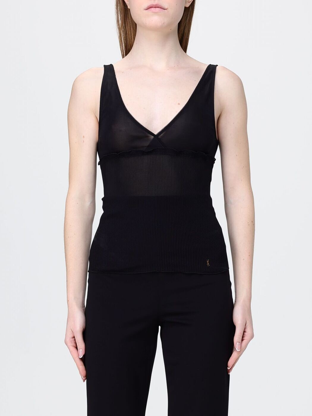 イヴ サンローラン SAINT LAURENT PARIS Tシャツ トップス レディース ブラック T-shirts and tops 867257Y37SM Black 関税 送料無料 2026SS gi｜BRANDSHOP「il Tesoro」 97,790円
