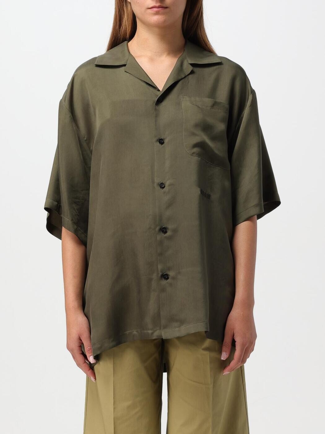 エムエスジーエム MSGM シャツ メンズ Shirts 3640ME08X247015 Military 関税 送料無料 2025AW gi|BRANDSHOP「il Tesoro」