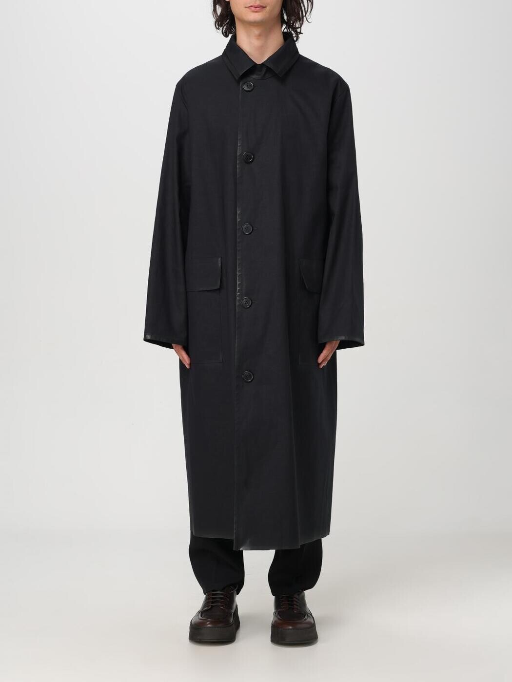 住みか マルジェラ MAISON MARGIELA トレンチ 厚地の外套 メンズ 黒いこと Coats and Trench S51AH0196S78506 関税 貨物輸送無料 2025AW gi