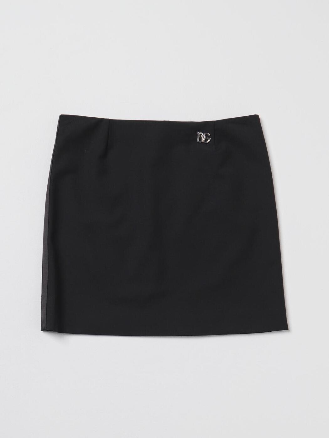 ドルチェ＆ガッバーナ DOLCE\u0026GABBANA ミニ御徒面子 スコート ガールズ 黒いこと Mini-skirts L54I82G7K5G 関税 貨物輸送無料 2023AW gi