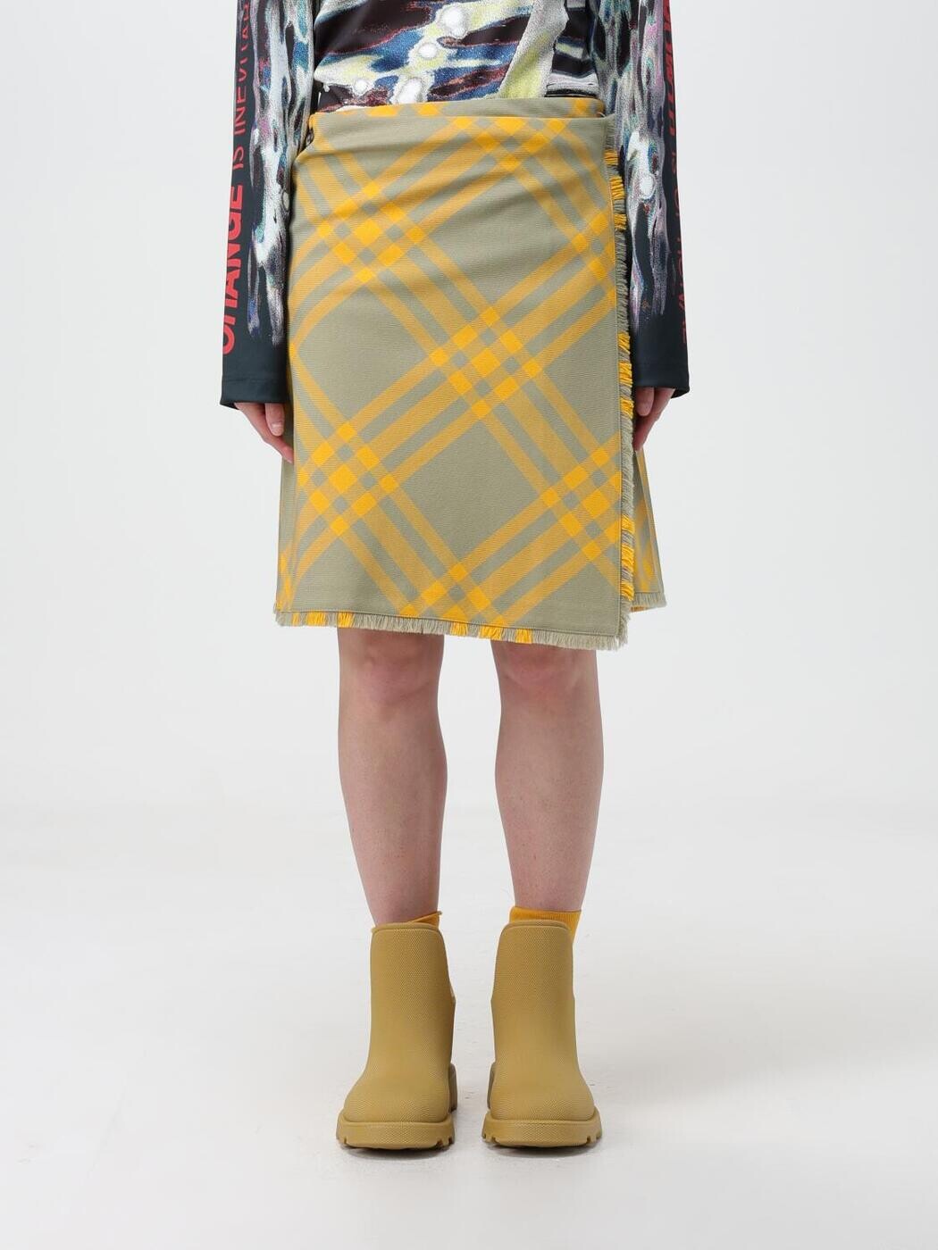 バーバリー BURBERRY スコート レディース 黄色 Skirts 8077203 ~ 関税 貨物輸送無料 2025AW gi