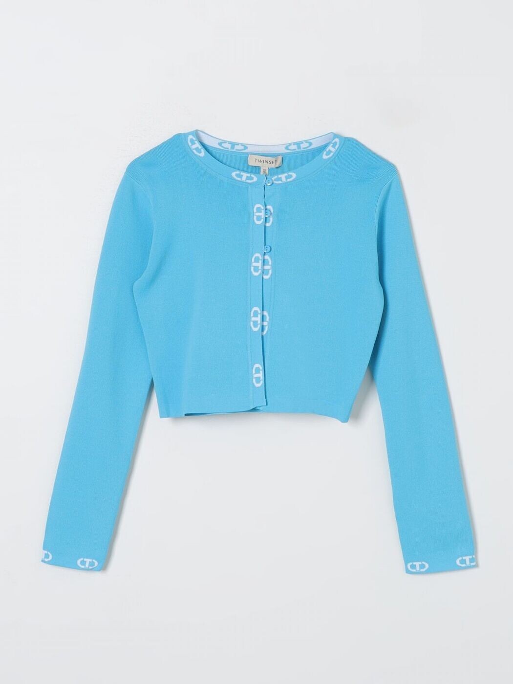 ツイン書き割り TWINSET クルーネックジャンパー 編み物御召しもの ガールズ Crew neck jumpers 241GJ3010 関税 貨物輸送無料 2024SS gi