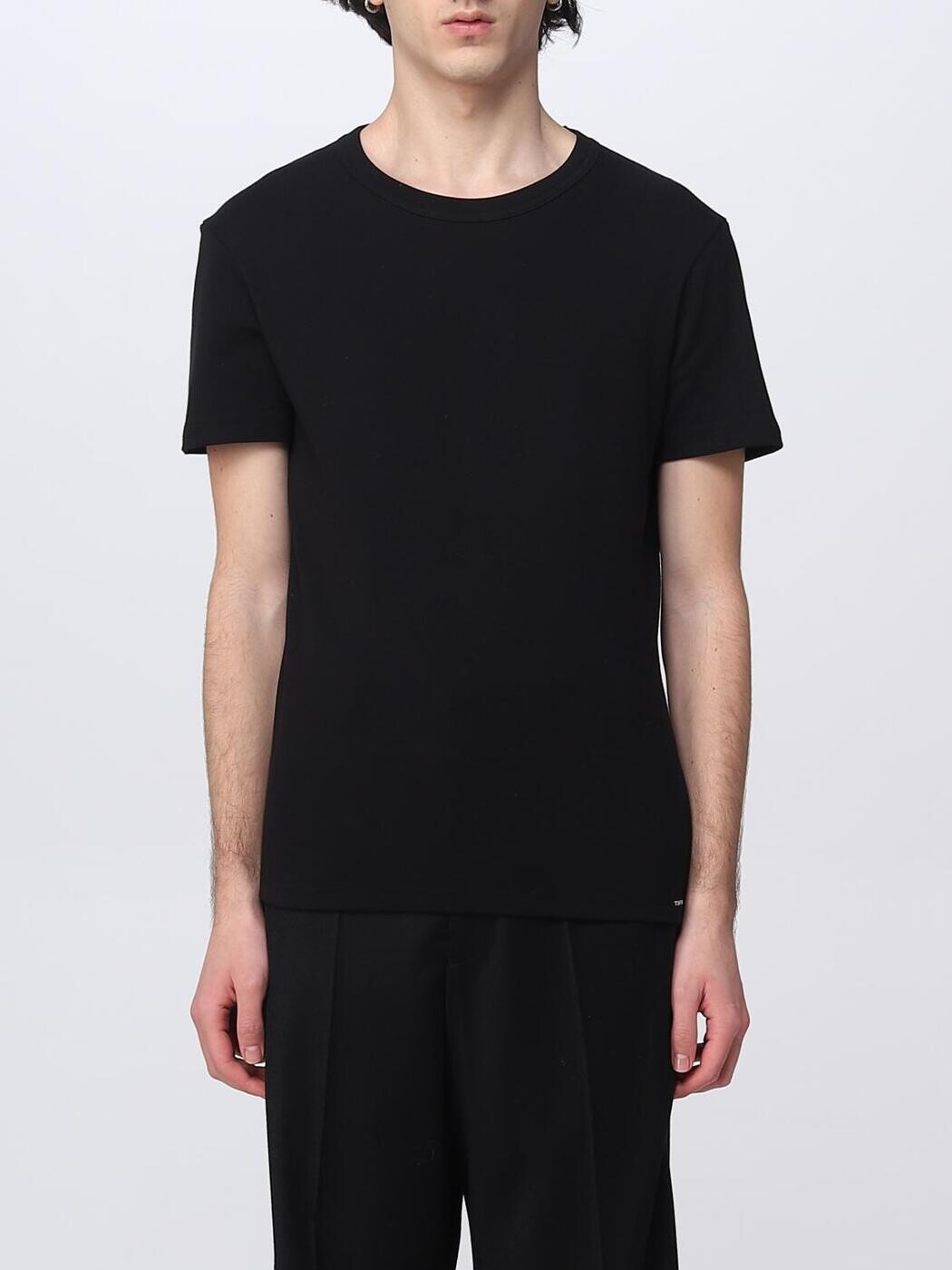 トム ジェラルド・r・フォード TOM FORD プルオーバー メンズ 黒いこと T-shirts T4M081040 関税 貨物輸送無料 2026SS gi