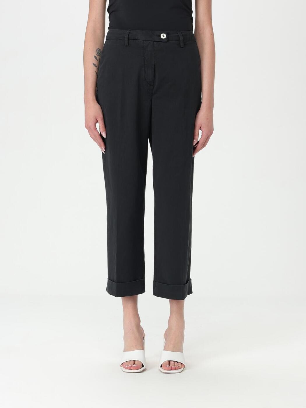 リハッシュ RE-HASH ズボン パンツ レディース ブラック Trousers P3902U046 Black 関税 送料無料 2024SS gi|BRANDSHOP「il Tesoro」