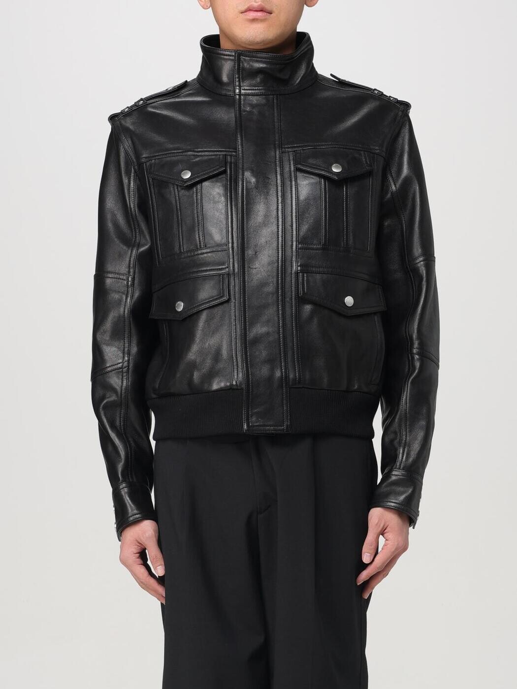 バルマン BALMAIN 上衣 メンズ 黒いこと Jackets DH1TE131LC62 関税 貨物輸送無料 2024AW gi