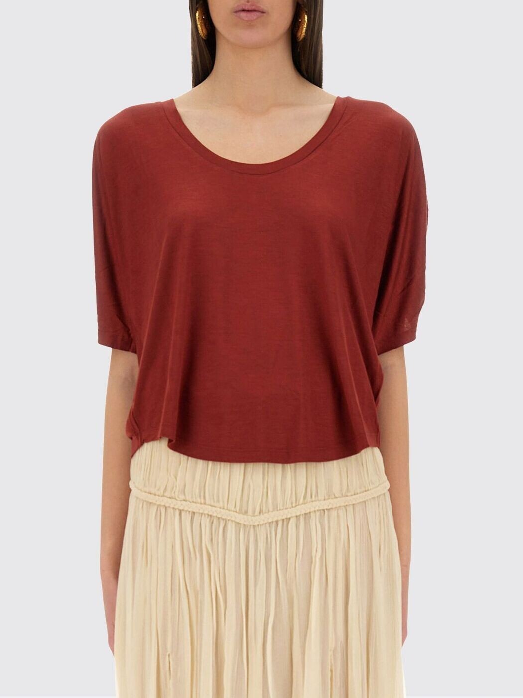 イザ呼びりん マラン ISABEL MARANT プルオーバー トップス レディース 赤いこと T-shirts and tops HT0698FAC2K03I 関税 貨物輸送無料 2025AW gi