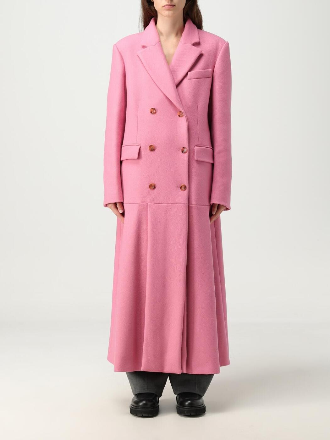 ヴィヴェッタ VIVETTA トレンチコート 厚地の外套 レディース サクラ色 Coats and trench coats VM2CA0005 関税 貨物輸送無料 2023AW gi