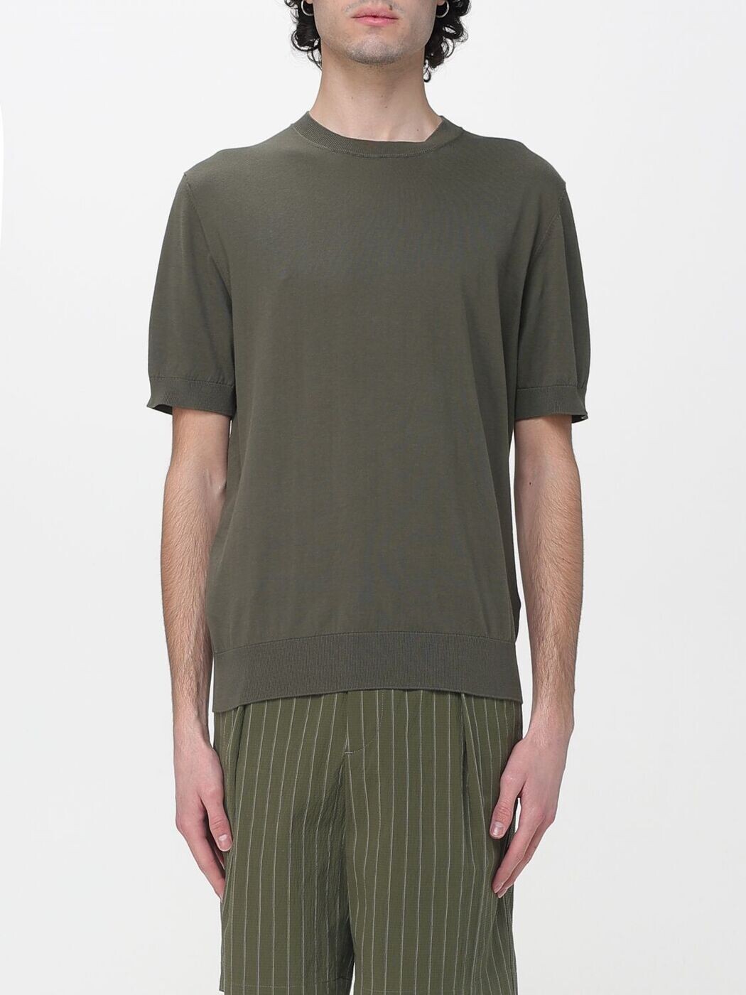 パオロペコラ PAOLO PECORA プルオーバー 編み物御召しもの メンズ 緑であること Knitwear A009F100 Green 関税 貨物輸送無料 2026SS gi