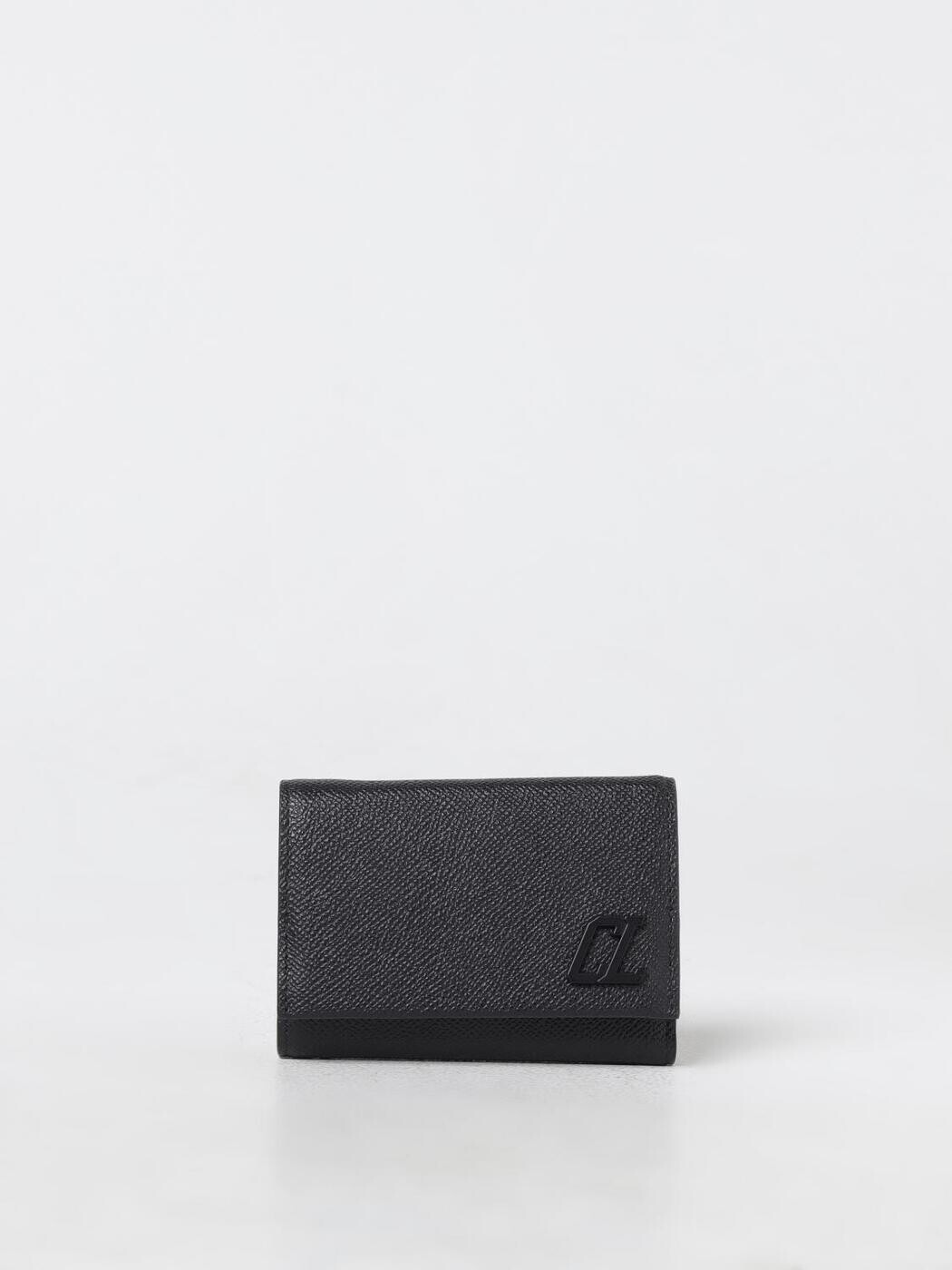 クリスチャンルブタン CHRISTIAN LOUBOUTIN 歌留多保持者 紙入れ メンズ 黒いこと Wallets and Card Holders 3245110 関税 貨物輸送無料 2024AW gi