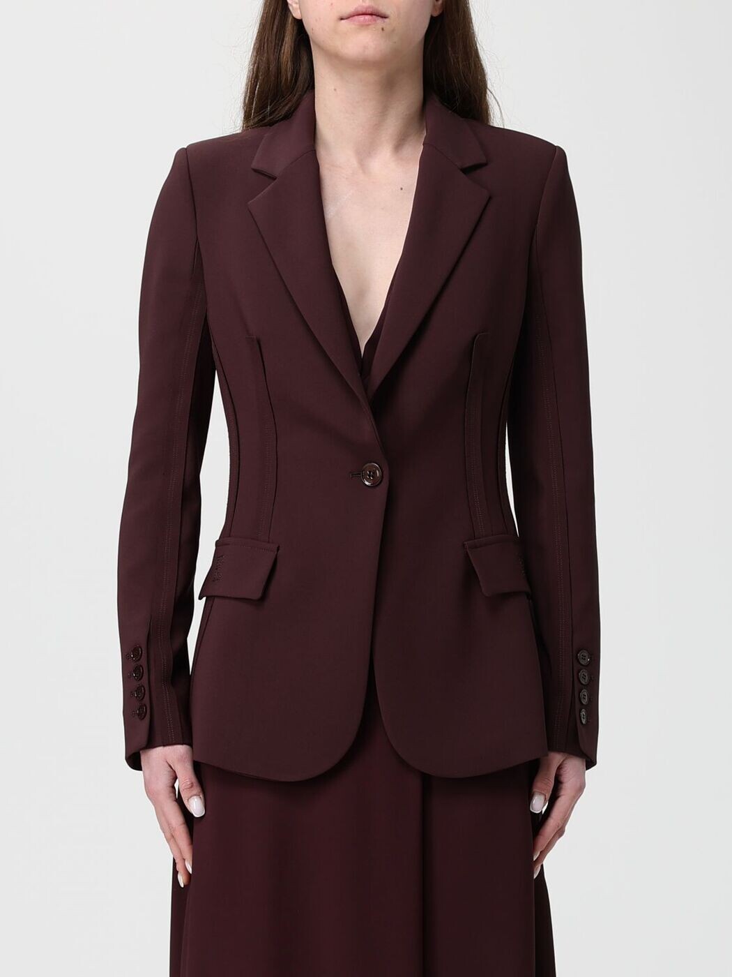 エリザベッタ フランキ ELISABETTA FRANCHI 背広上衣 背広 上衣 レディース 赤銅色 Suit Jackets GI21661E2 関税 貨物輸送無料 2026SS gi