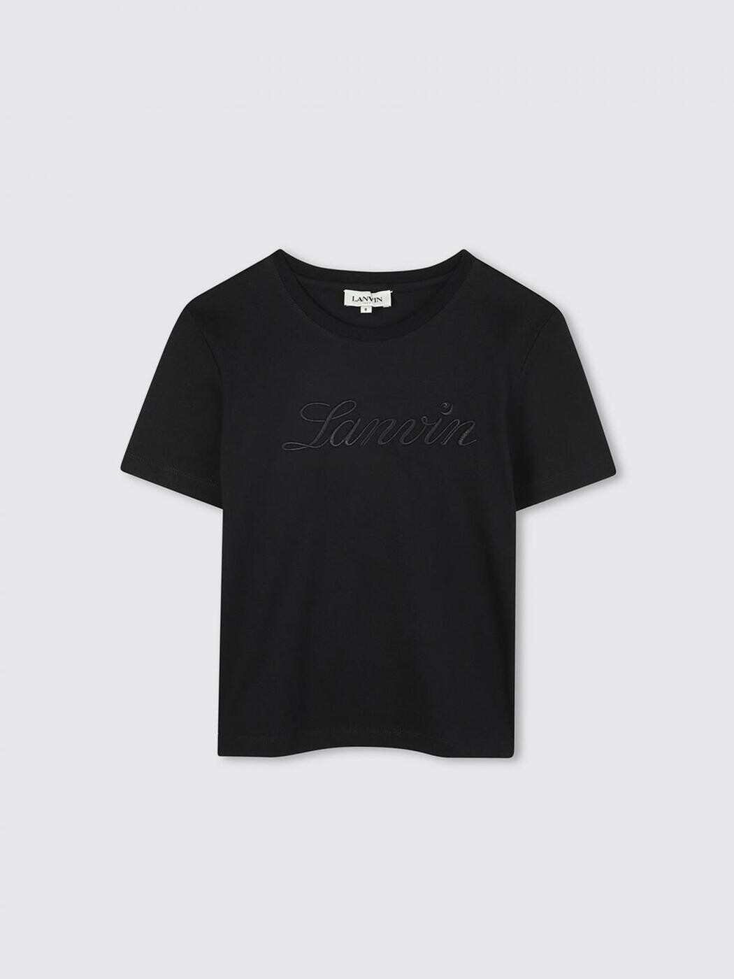 ランバン LANVIN ロング捩りプルオーバー プルオーバー ボーイズ 黒いこと Long sleeve t-shirts N30251 関税 貨物輸送無料 2025AW gi