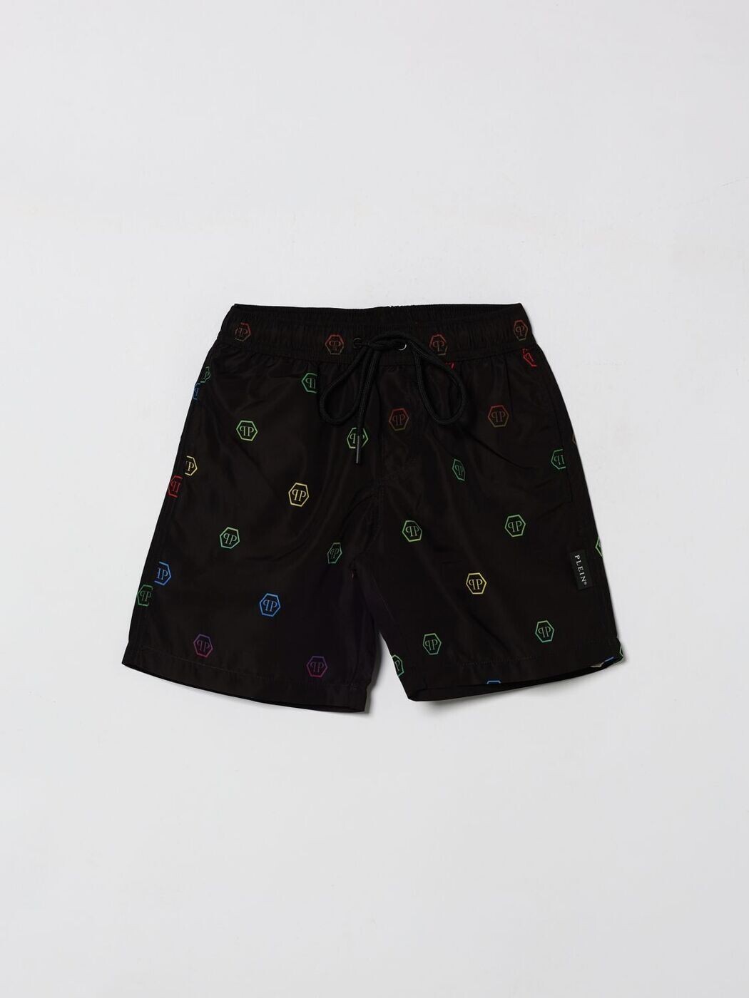 フィリップ 飾り気のない PHILIPP PLEIN 塩水ズボン下 スイムウェア ボーイズ 黒いこと Swim shorts S6PHJBSS240 関税 貨物輸送無料 2026SS gi