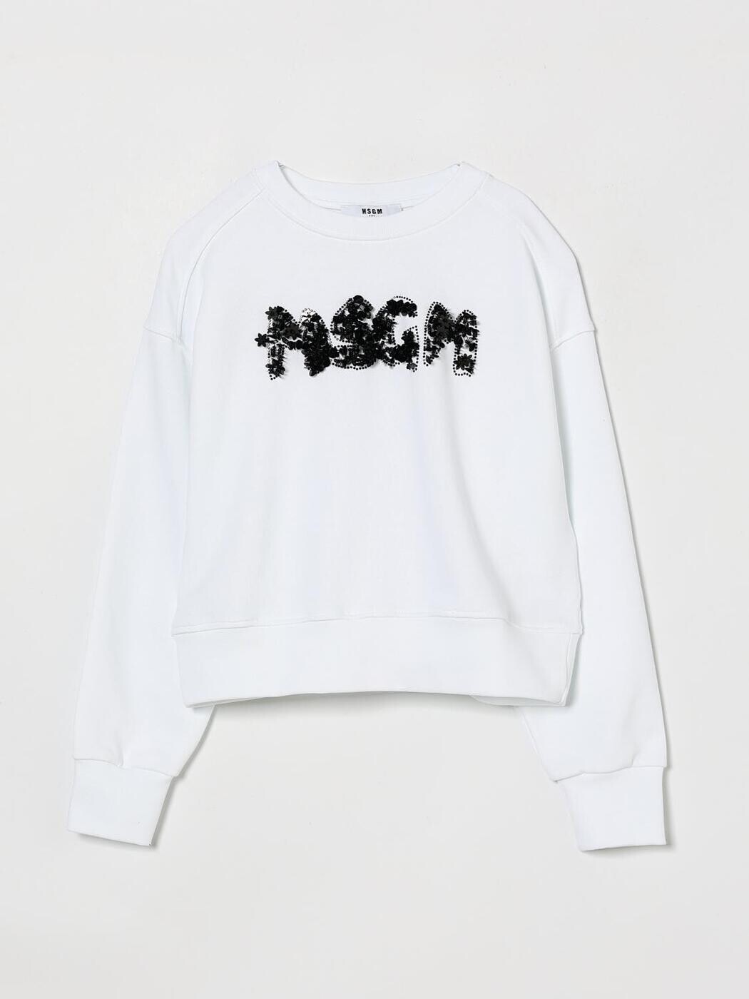 エムエスジーエム MSGM クルーネックジャンパー 編み物御召しもの ガールズ 白いこと Crew neck jumpers S6MSJGSW088 関税 貨物輸送無料 2026SS gi