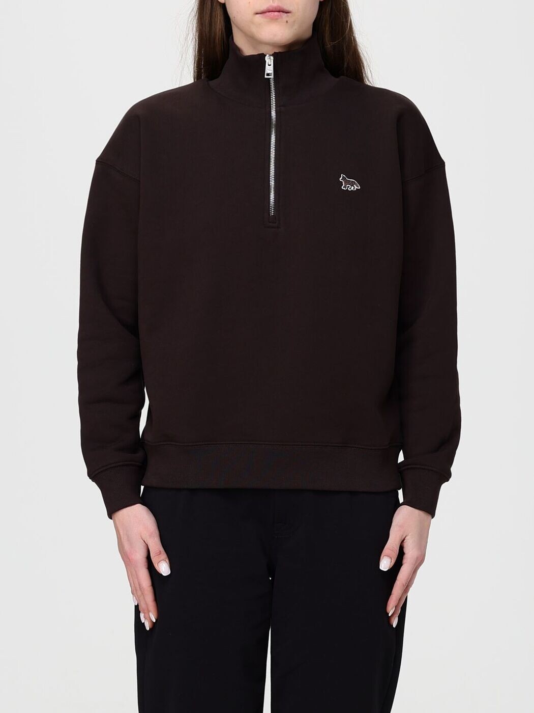 住みか 稲荷 MAISON KITSUNE 調教師 レディース 赤銅色 Sweatshirts MW00304KM0341 関税 貨物輸送無料 2026SS gi
