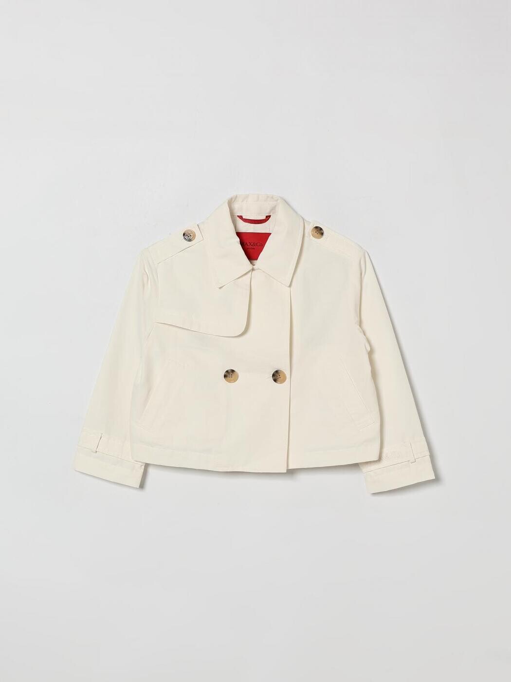 マックス アンド コー MAX\u0026CO. KID トレンチコート 厚地の外套 ガールズ 白いこと Trench coats MX0281MX003 関税 貨物輸送無料 2026SS gi