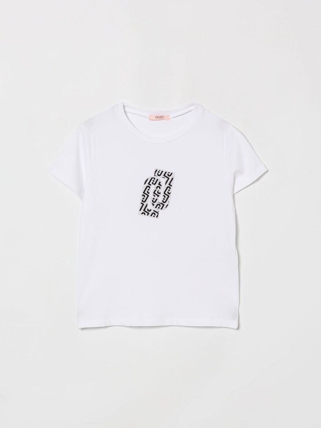 リュー ジョ― LIU JO ロング捩りプルオーバー プルオーバー ガールズ 白いこと Long sleeve t-shirts GA6097JS003 関税 貨物輸送無料 2026SS gi