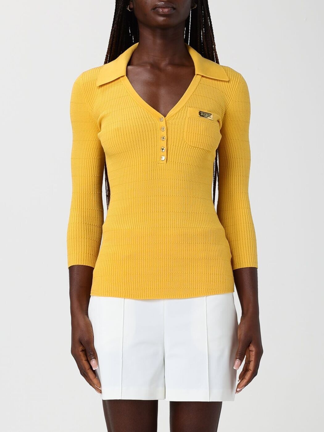 エリザベッタ フランキ ELISABETTA FRANCHI スポーツシャツ レディース 黄色 Polo MK86B61E2 関税 貨物輸送無料 2026SS gi