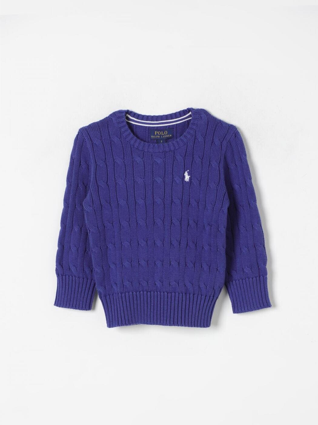 ポロ・ラルフローレン POLO RALPH LAUREN クルーネックジャンパー ニットウェア ボーイズ ブルー Crew neck jumpers 322702674 関税 送料無料 2025AW gi