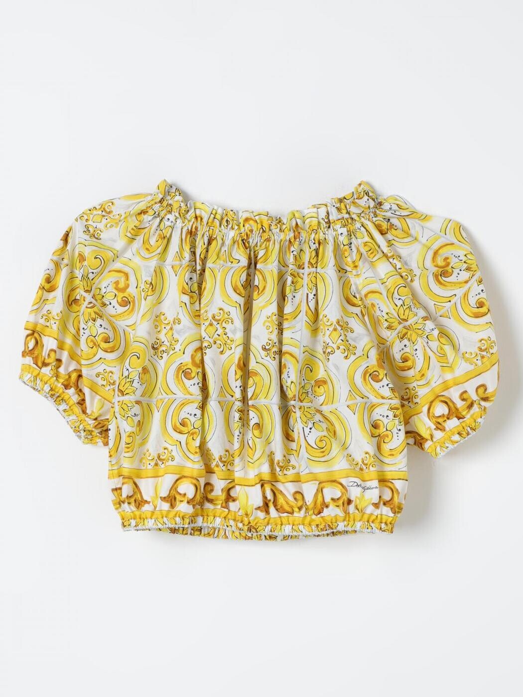 ドルチェ＆ガッバーナ DOLCE\u0026GABBANA スポーツシャツ トップス ガールズ 黄色 Polo shirts L55S67G7EY3 関税 貨物輸送無料 2025AW gi