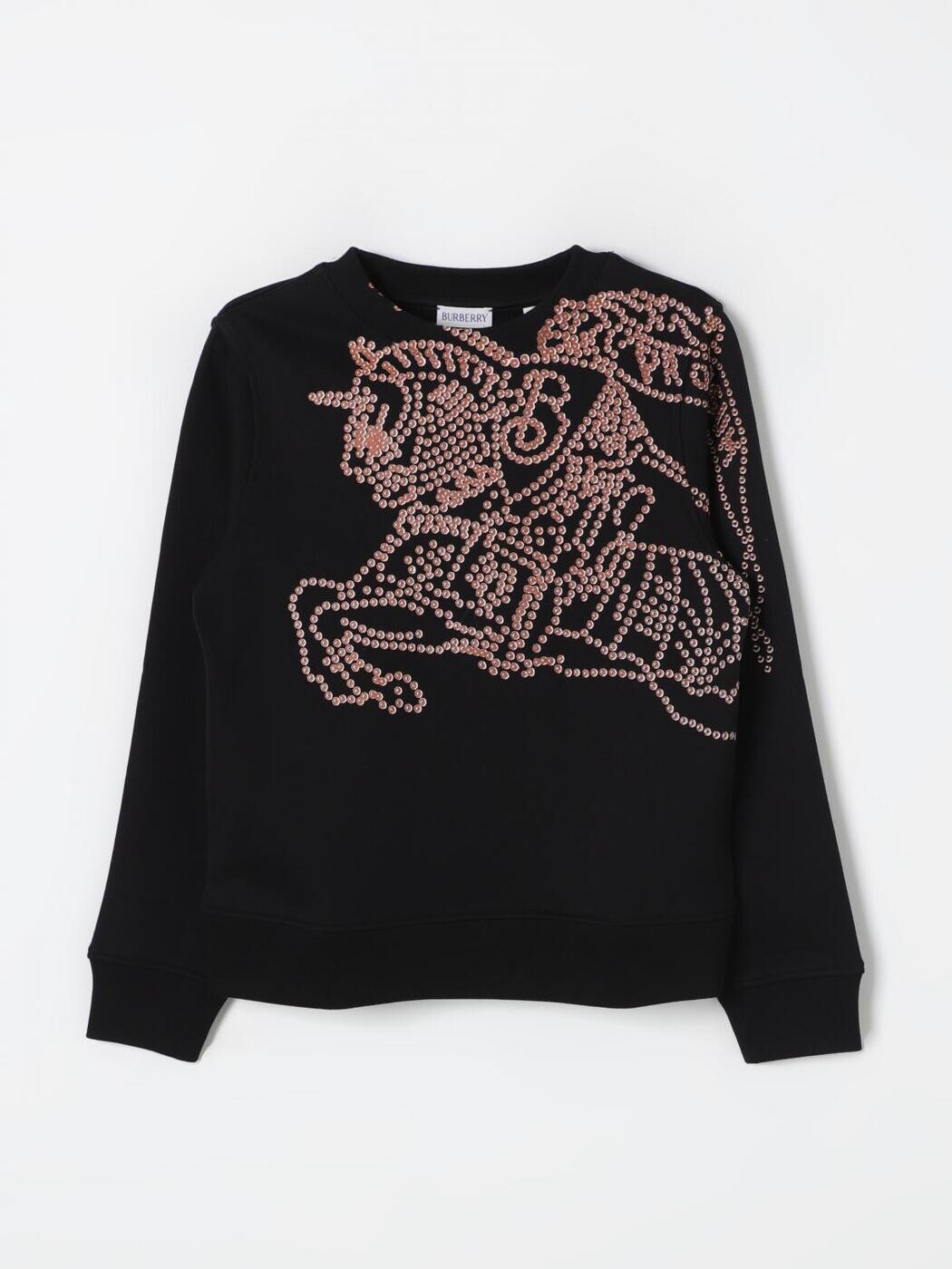 バーバリー BURBERRY クルーネックジャンパー 編み物御召しもの ガールズ 黒いこと Crew neck jumpers 8091028 ~ 関税 貨物輸送無料 2025AW gi