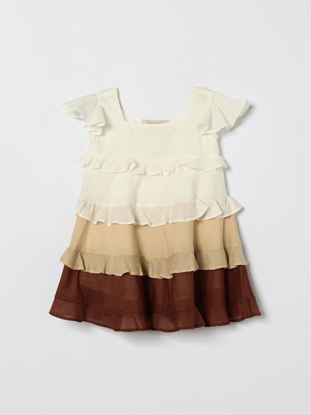 ツイン仕掛ける TWINSET ロングお召しもの お召しもの ガールズ 白いこと Long dresses 261GB2110 関税 貨物輸送無料 2026SS gi