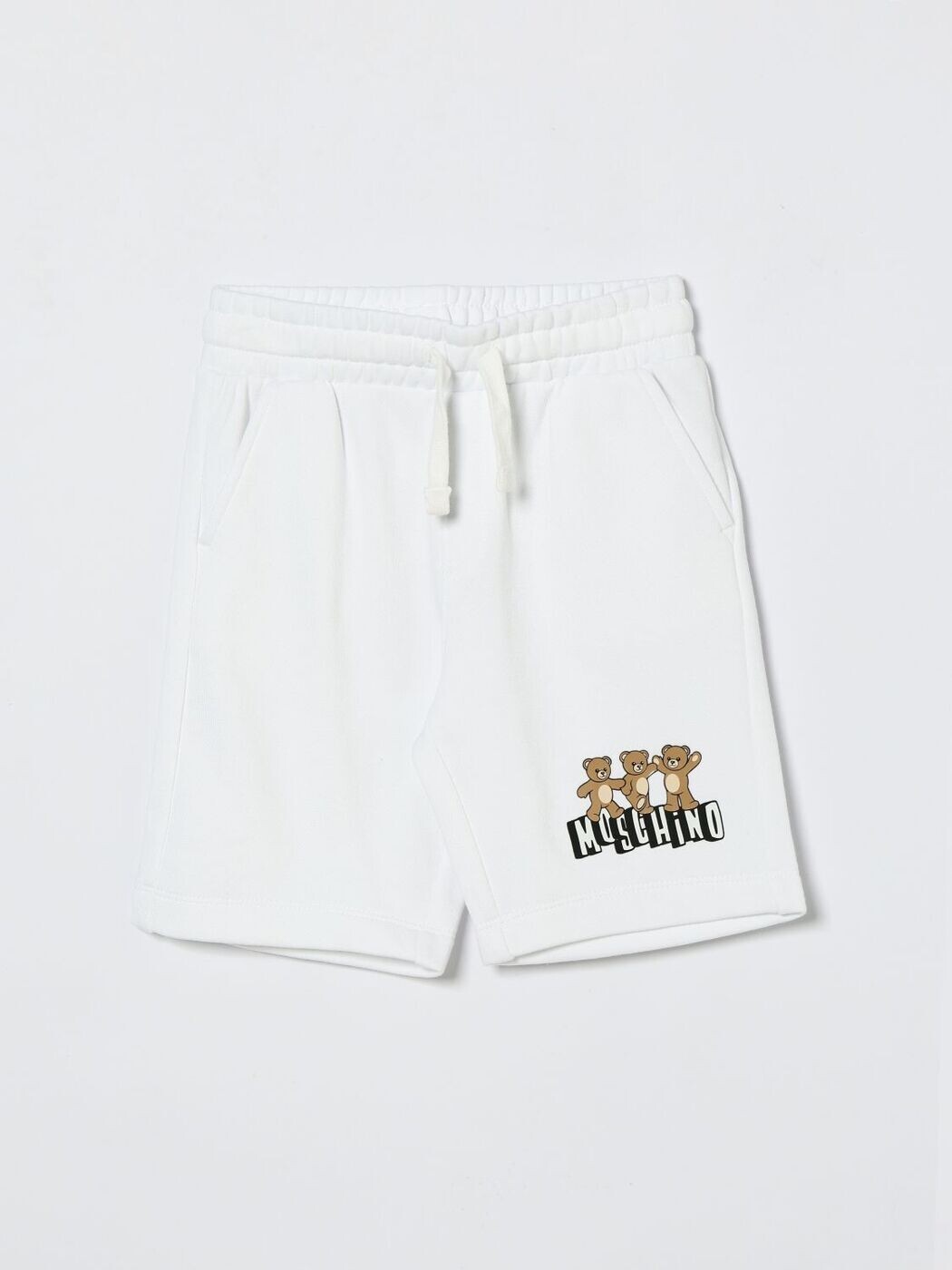 モスキーノ MOSCHINO 遊撃手ズボン下 ズボン下 さる股引き ボーイズ 白いこと Shorts HUQ02MLCA89 関税 貨物輸送無料 2026SS gi