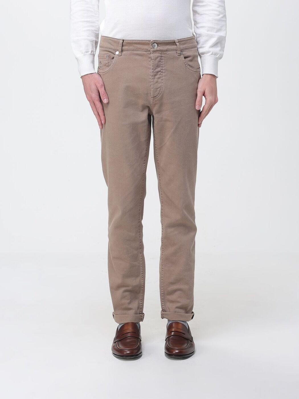 ブルネロ クチネリ BRUNELLO CUCINELLI デニム メンズ ベージュ Jeans M277PD3210 Beige 関税 送料無料 2026SS gi｜BRANDSHOP「il Tesoro」
