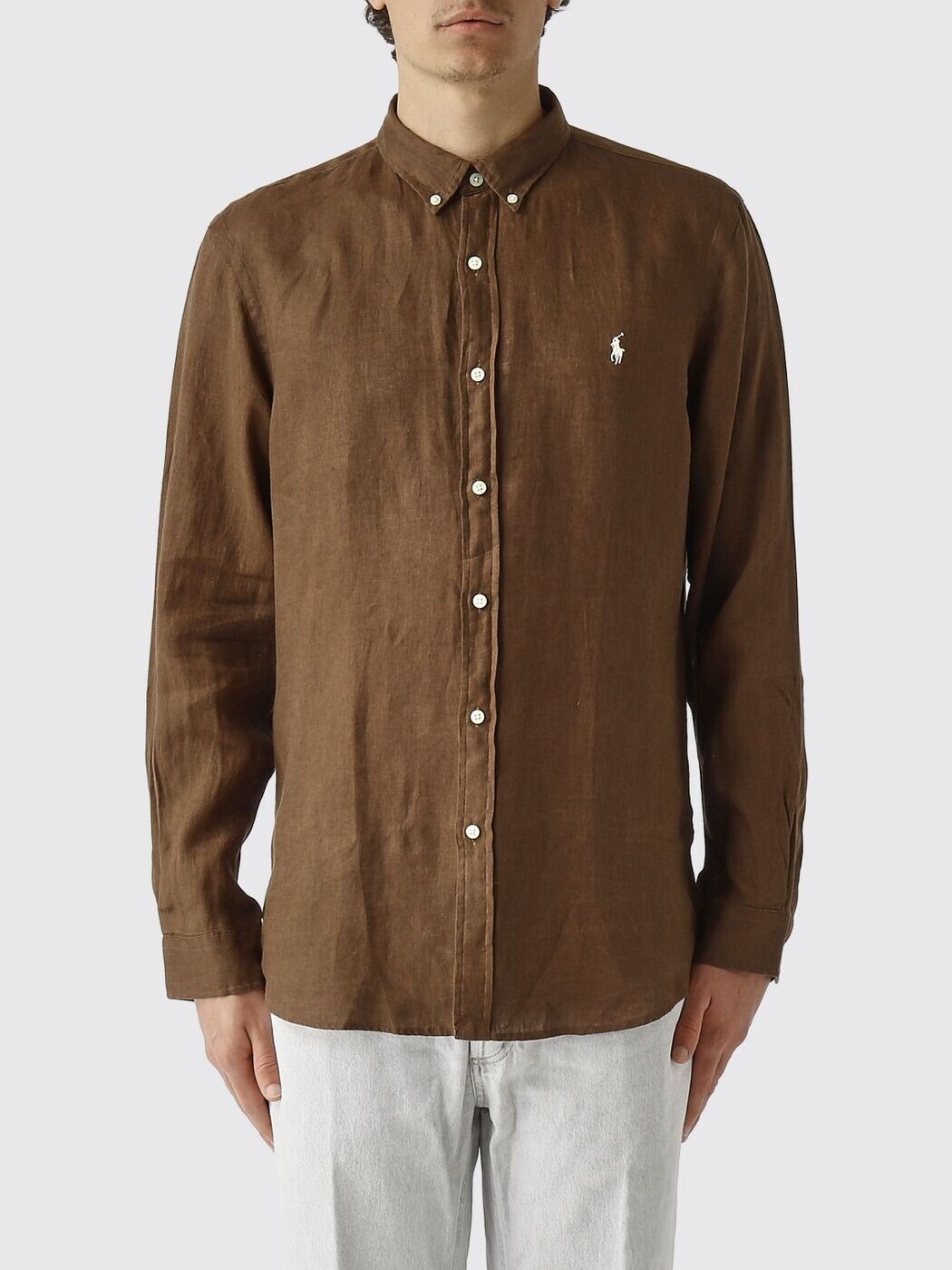 ポロ ラルフ 置き目レン POLO RALPH LAUREN プルオーバー メンズ 赤銅色 Shirts 710968915 Brown 関税 貨物輸送無料 2026SS gi